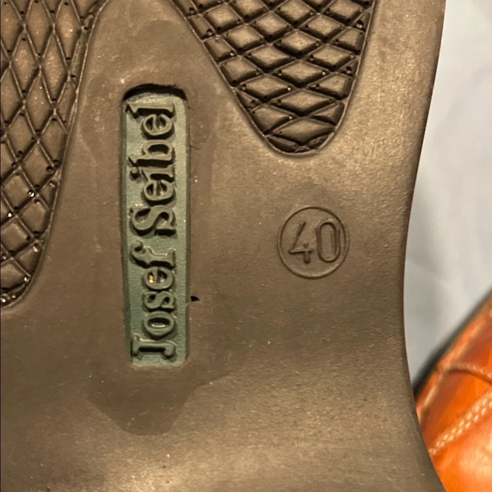 Men's Josef Seibel Tan Leather Sandals